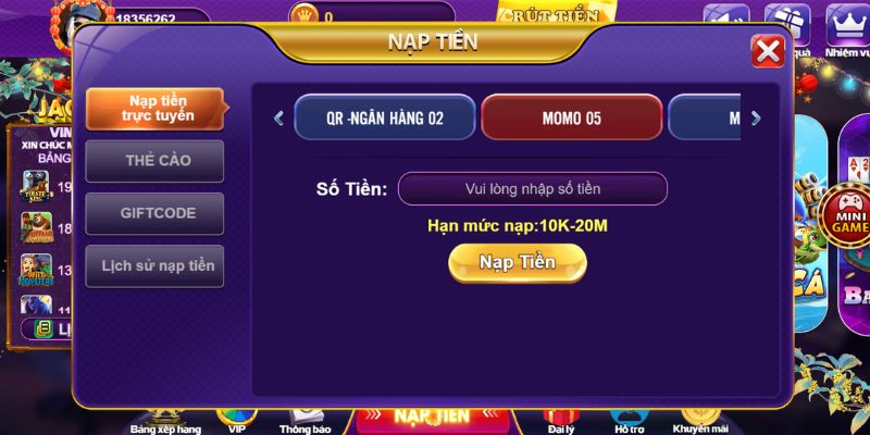 Hướng Dẫn Nạp Tiền 68gamebai Nhận Nhiều Quà Giá Trị Cao 1 Nạp tiền trực tuyến tại cổng game này vô cùng đơn giản
